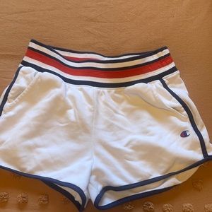 Champion Red and Navy Fleece Shorts
